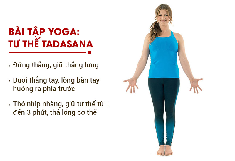 Bài tập yoga cứng khớp gối tư thế tadasana