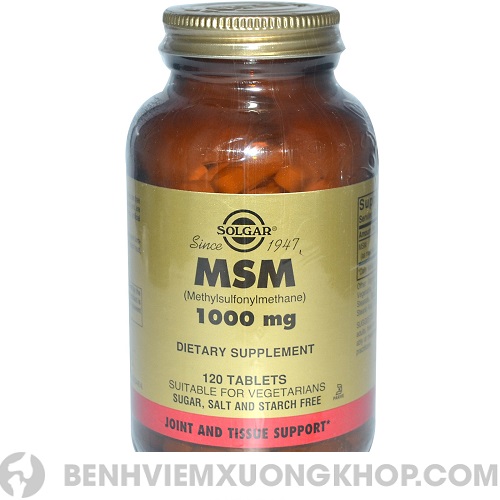 MSM (Methyl Sulfonyl Methane) thực phẩm chức năng điều trị thoái hóa cột sống cổ