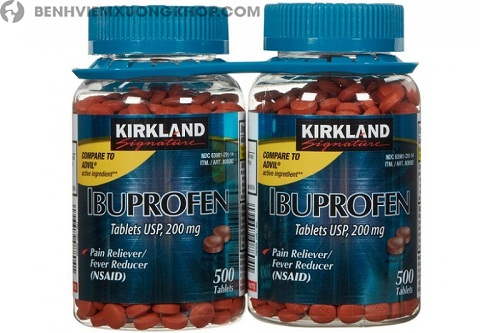 Thuốc giảm đau Ibuprofen KirkLand giúp giảm các cơn đau như đau lưng, đau cơ