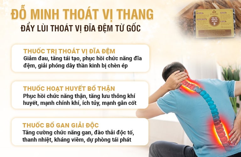 Thuốc thoát vị đĩa đệm của nhà thuốc Đỗ Minh Đường