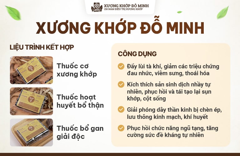 Công dụng bài thuốc Xương khớp Đỗ Minh