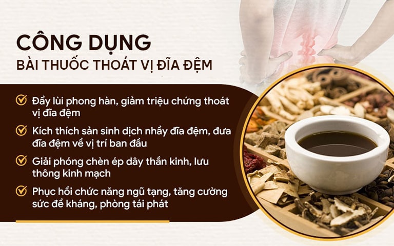 Công dụng bài thuốc thoát vị đĩa đệm Đỗ Minh Đường