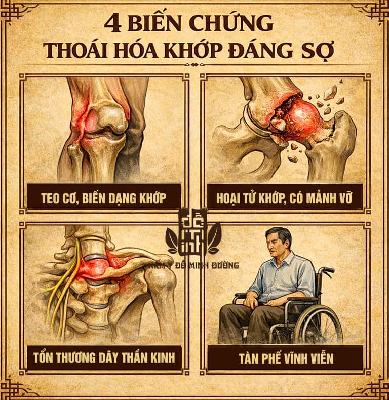 Biến chứng thoái hóa khớp nguy hiểm hơn bạn nghĩ